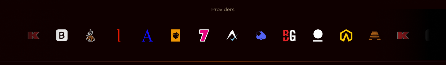 Game providers featured in the Kitsune Casino catalogue